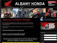 Tablet Screenshot of albanyhondamotorcycles.com